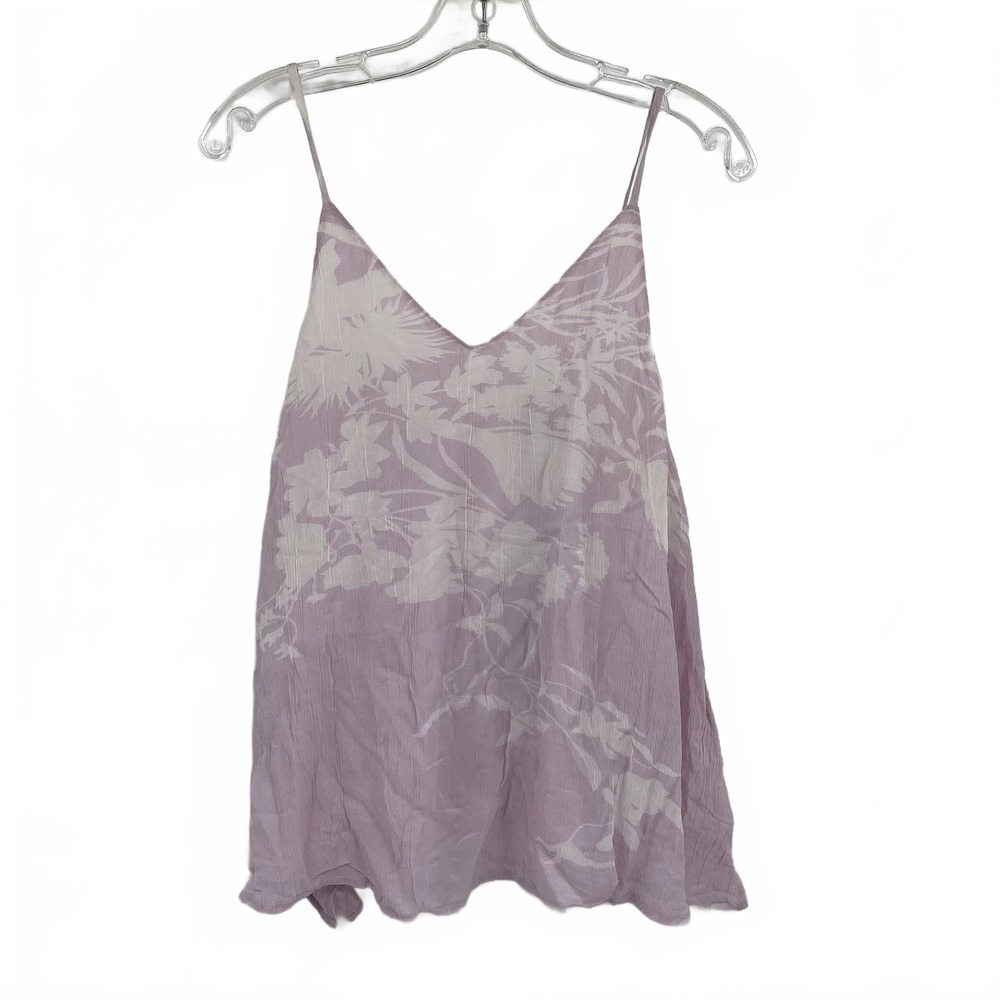 All Saints Purple Floral Tank Top | Women’s Size 4 Regular